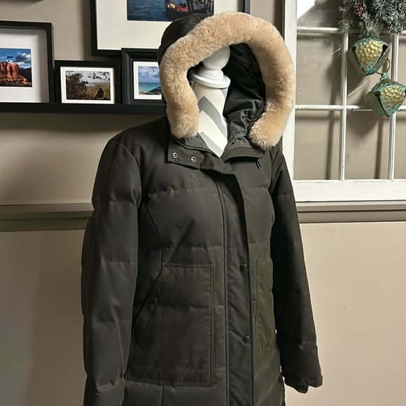 FILSON ‘Northwest’ Goose Down Parka, Shearling Trim, Size XL, PERFECT CONDITION - Picture 4 of 17